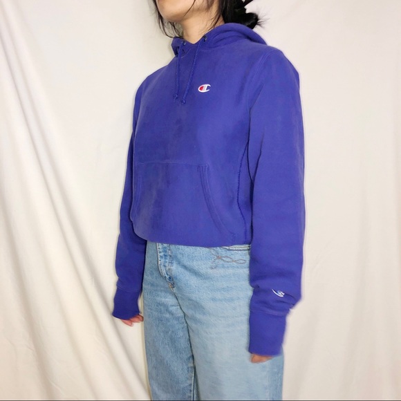 Champion Reverse Weave Purple Hoodie - Picture 2 of 5